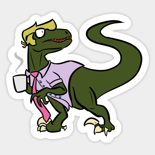 Business Raptor Sticker by JXG